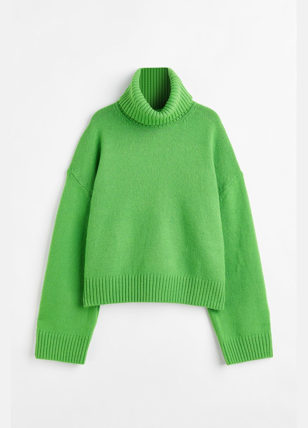 Зеленый зимний свитер H&M