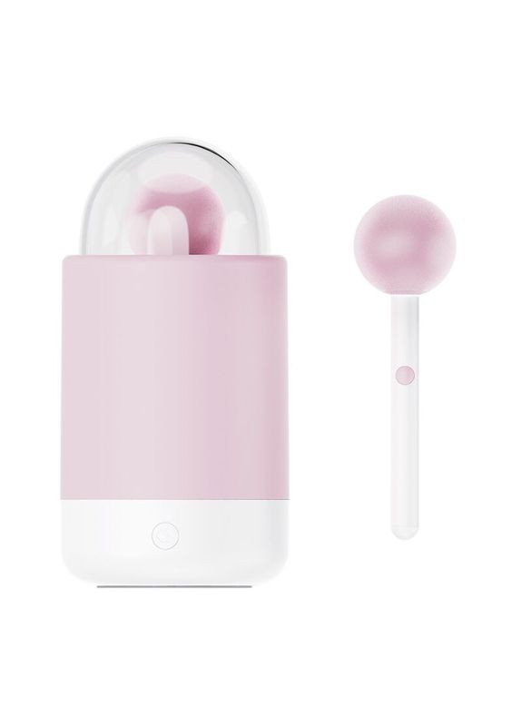 Вібратор-цукерка на паличці Pink Pop, зарядний кейс-нічник, 10 режимів вібрації KisToy (297393856)