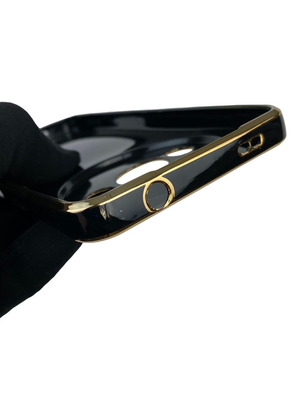 Чехол для Redmi A3 с защитой камеры с золотой окантовкой на сяоми редми а3 черный gs1 Xiaomi (366229343)