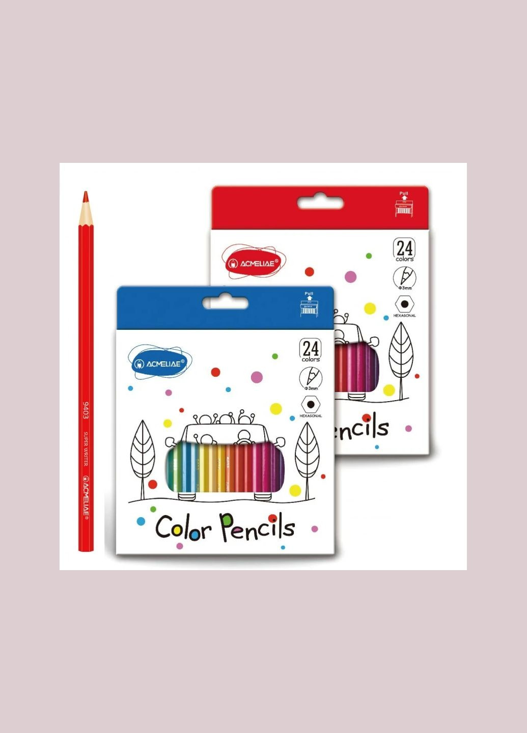 Карандаши цветные 9403-24 24 цвета shop (6970254435016) Acmeliae (364261736)