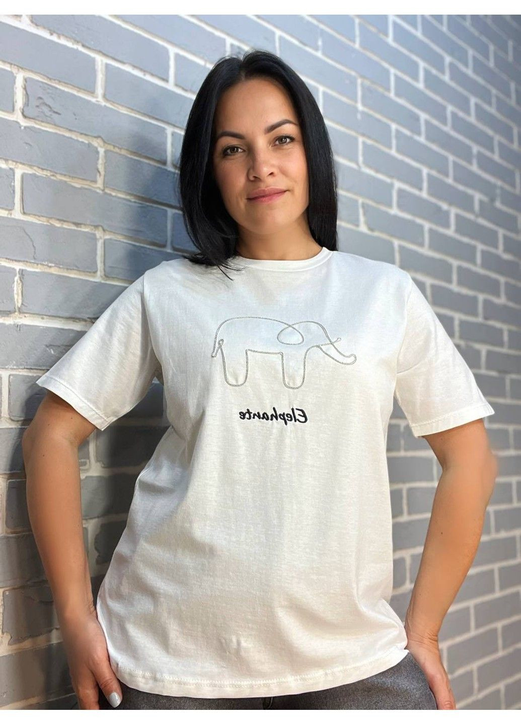 Футболка женская Pepper Mint BX24-001 цепочка слон Pepper&Mint - (304062730)
