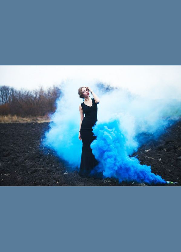 Кольоровий дим Gender Party 60 сек для визначення статі дитини Гендер Паті Boy 60 сек,, звичайна густота Maxsem (326842734)