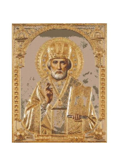 Алмазна мозаїка "Микола Чудотворець" 40х50 см Origami (372822912)