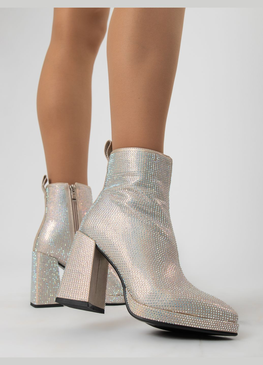 Золотые ботильоны (1736бв) STEFANIYA