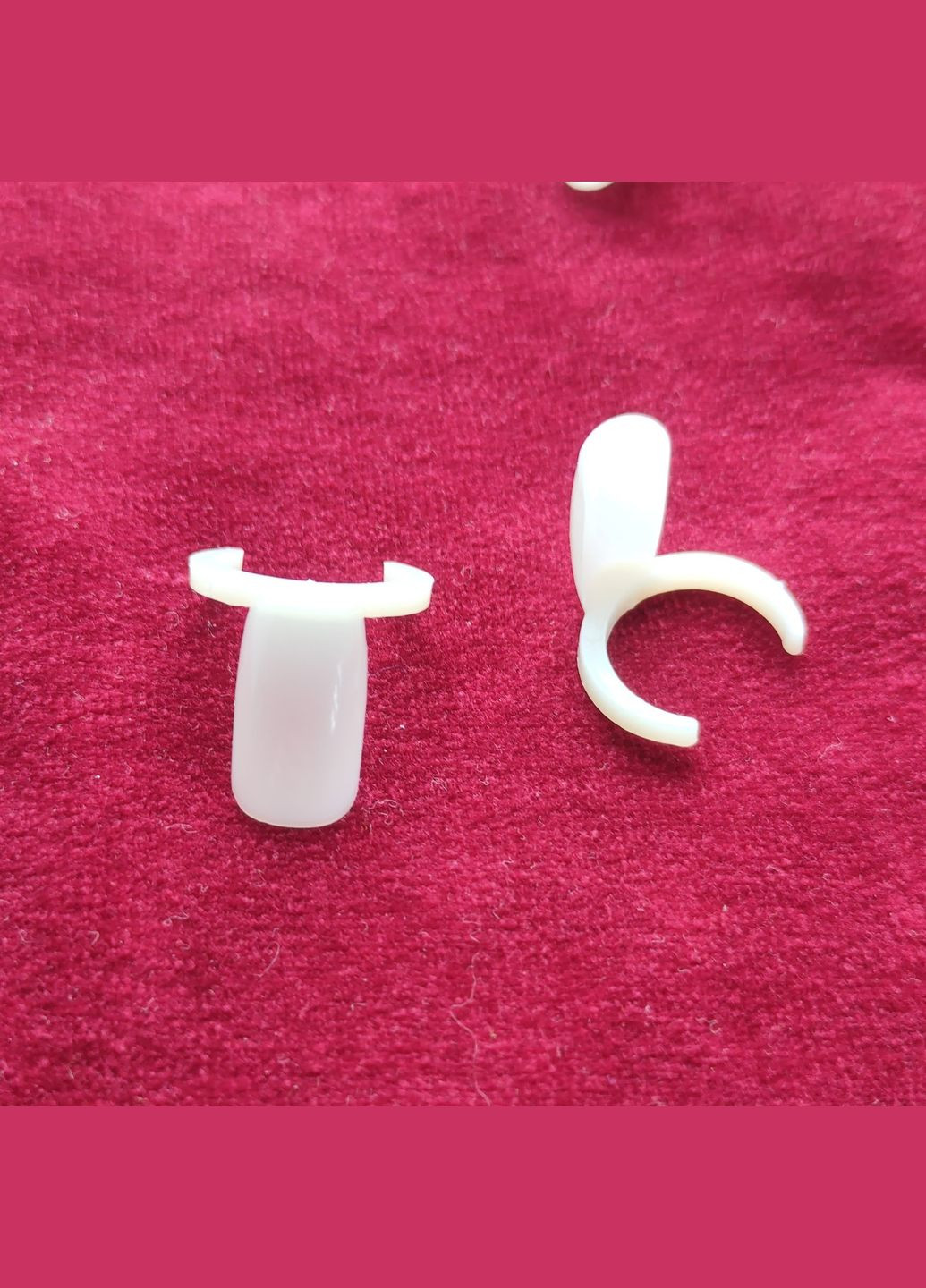 Типсы с креплением на бутылочку лака 50 штук No Brand (316654239)