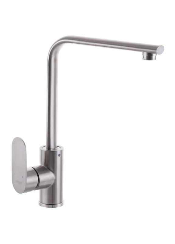Кухонний змішувач Eva-011, SUS304, одноважільний, поворотний вилив 200 мм, картридж 35 мм Mixxus (334003140)