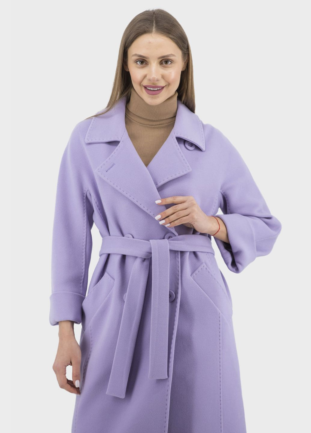 Сиреневое демисезонное Женское пальто Kent (кемел, ), 33535 No Brand