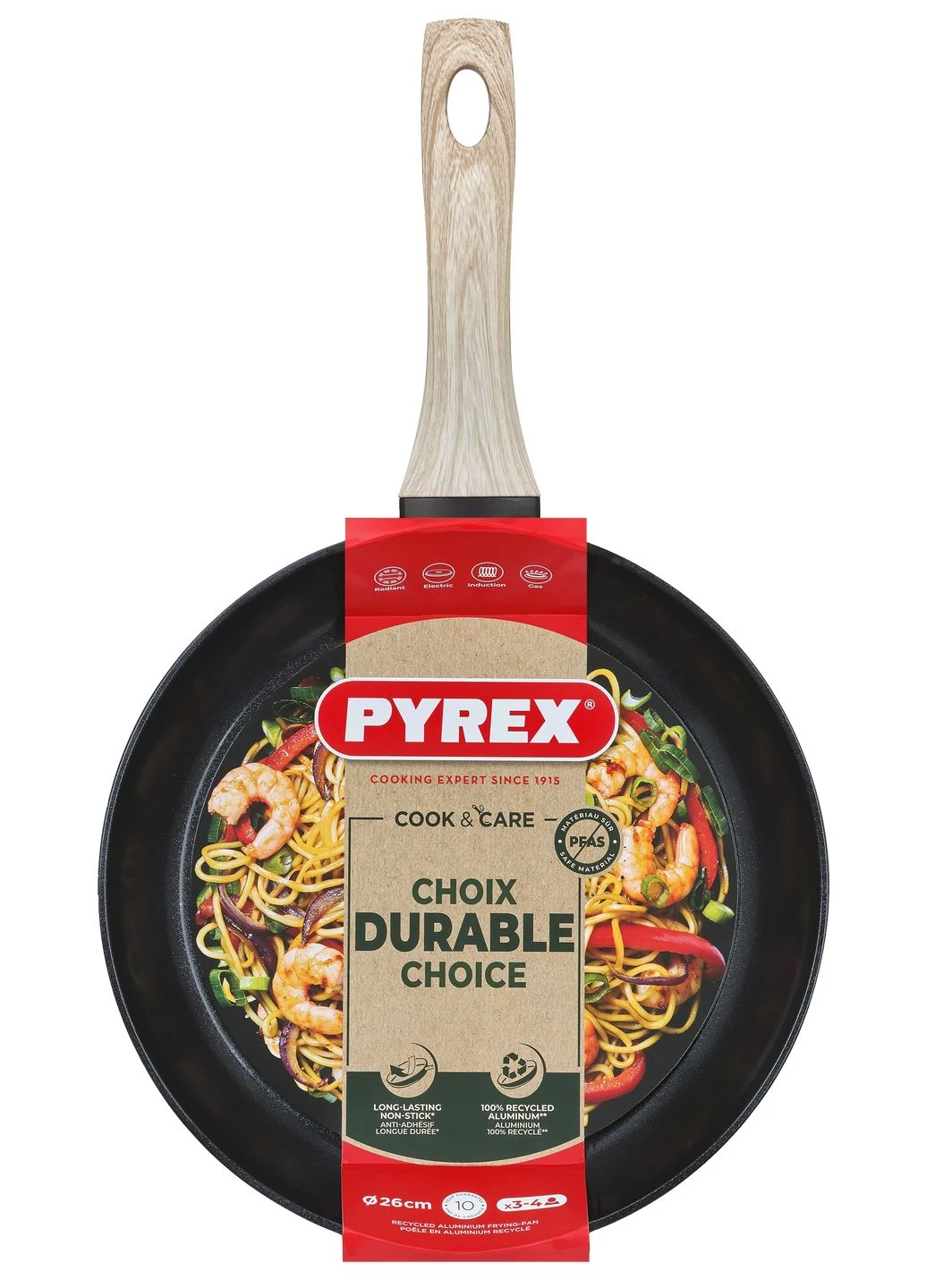 Сковорода Cook&Care 26 см индукция б/крышки (CR26BF6/8046) Pyrex (388369240)