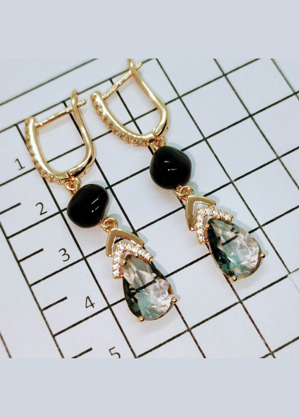 Сережки 3175 з натурального бурштину MINOV (316470506)