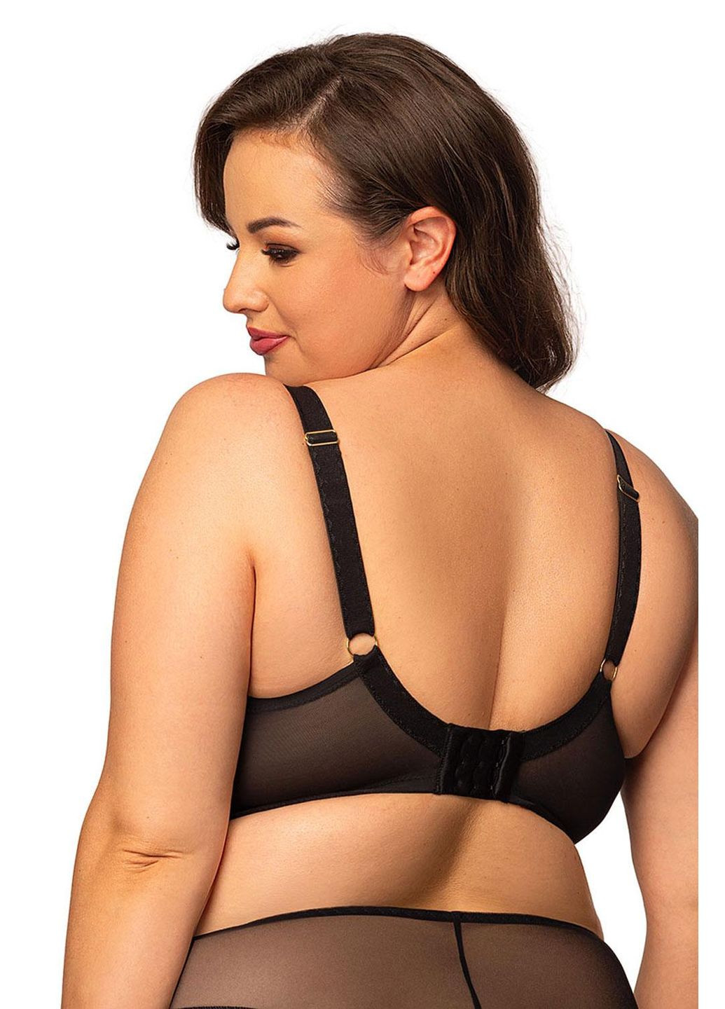 Чорний бюстгальтер жіночий (м'яка чашка на каркасах) 103-003 Orhideja