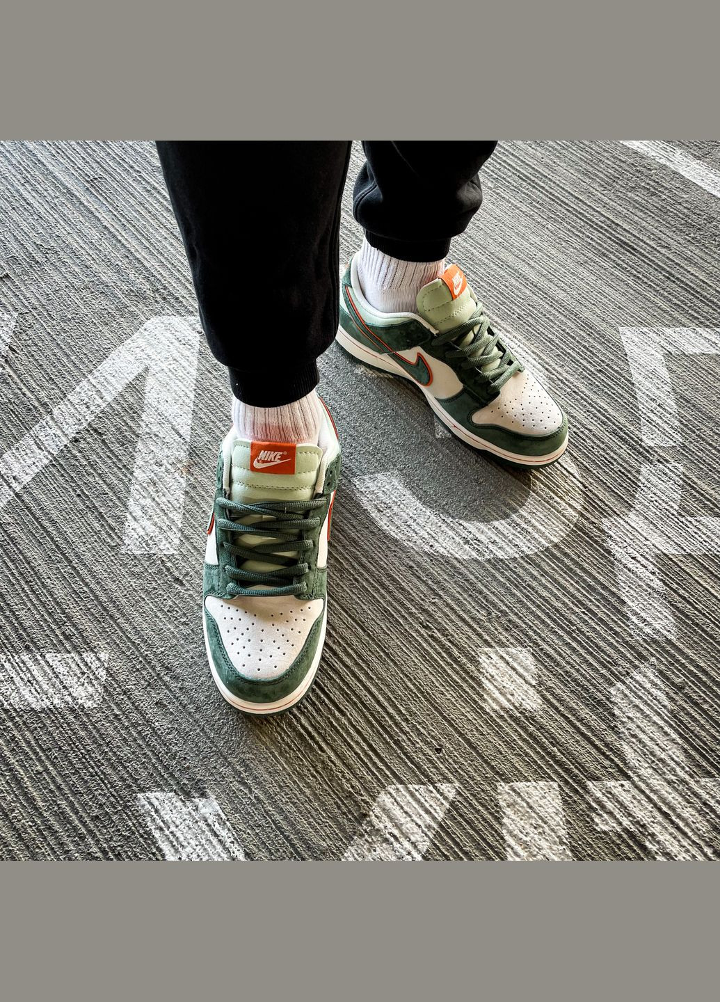 Зеленые всесезонные кроссовки мужские nike sb dunk low pro eire green white | найк сб данк низкие зеленые белые No Brand