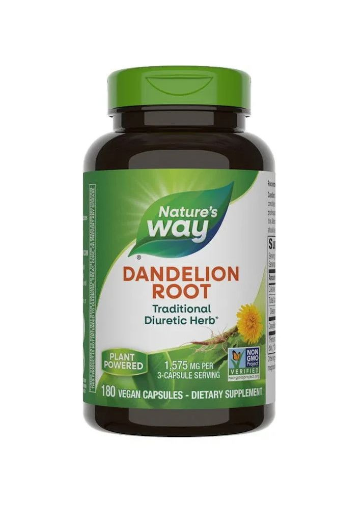Корень одуванчика Dandelion 525 мг 180 капсул Nature's Way (361118041)