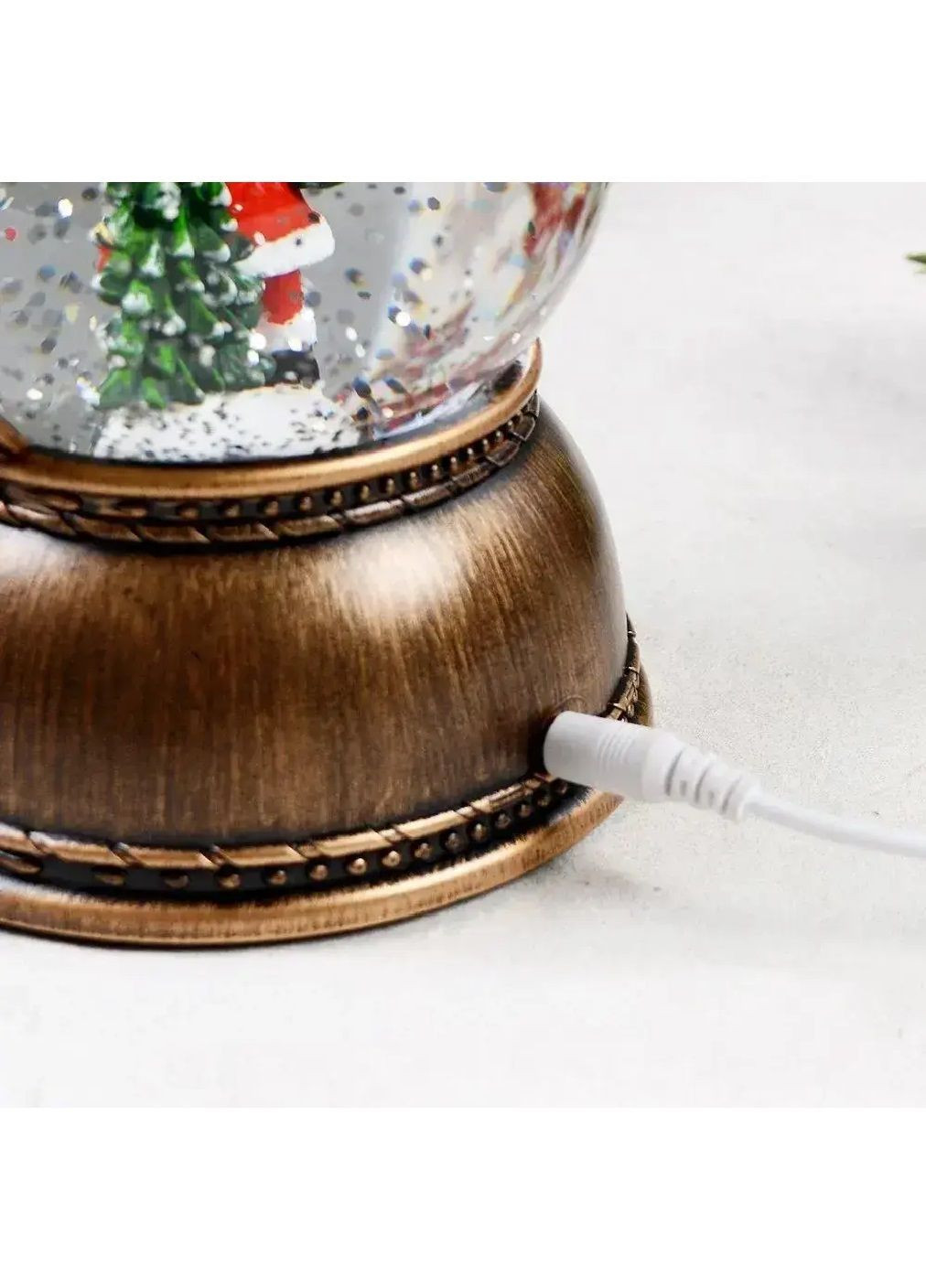 Фонарик светильник новогодний музыкальный с работой от USB батареек 17×7×25 см (482091-Prob) Санта Клаус Unbranded (370456156)