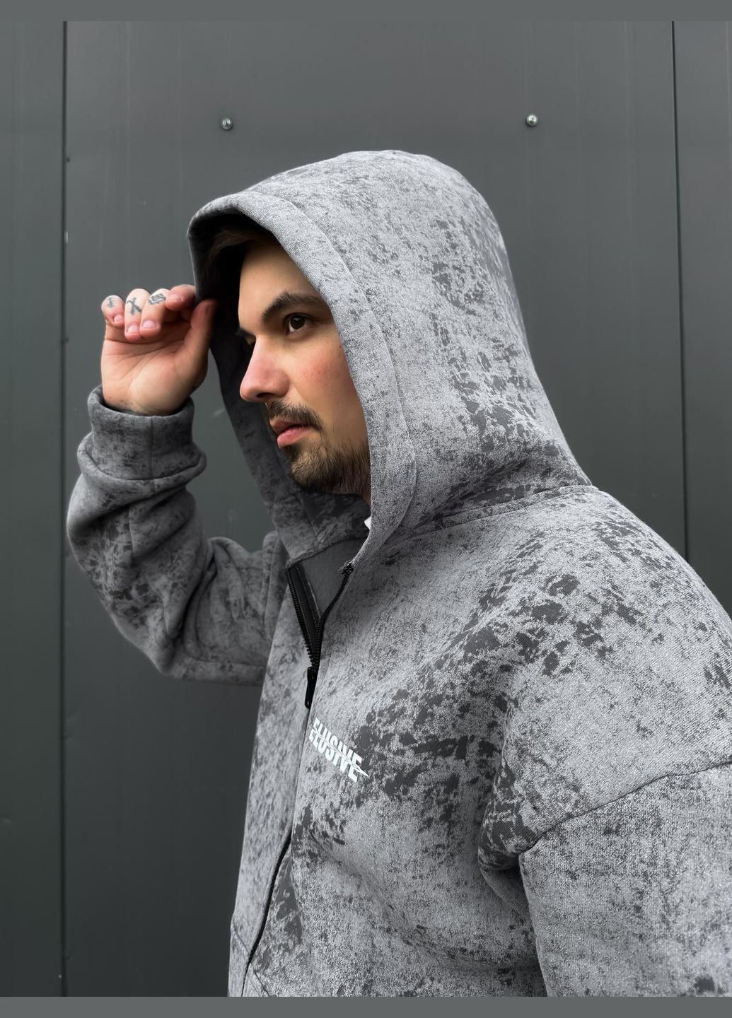 Худі чоловіче на флісі No Brand (306712392)