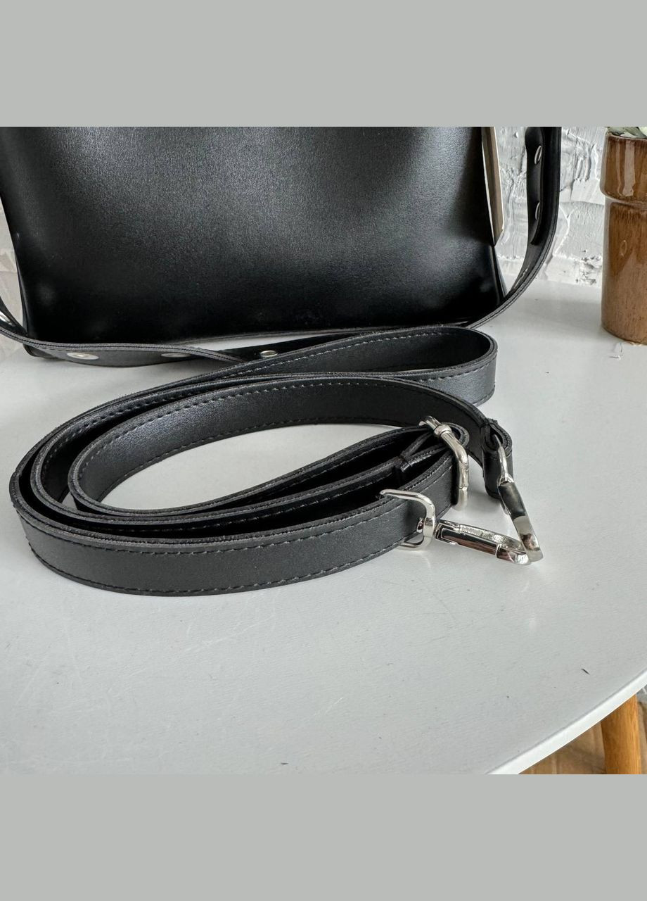 Женская сумка стиль Zara на плечо, сумочка Зара черная эко кожа люкс качество No Brand (334730130)