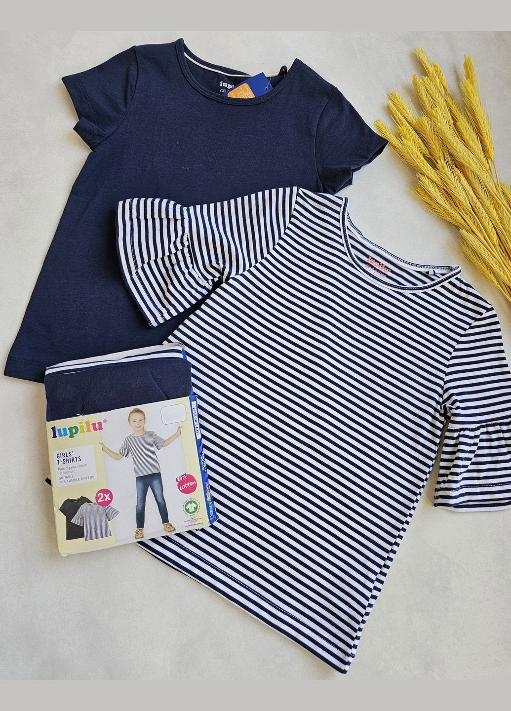 Синяя летняя набор детских футболок Lupilu Футболка