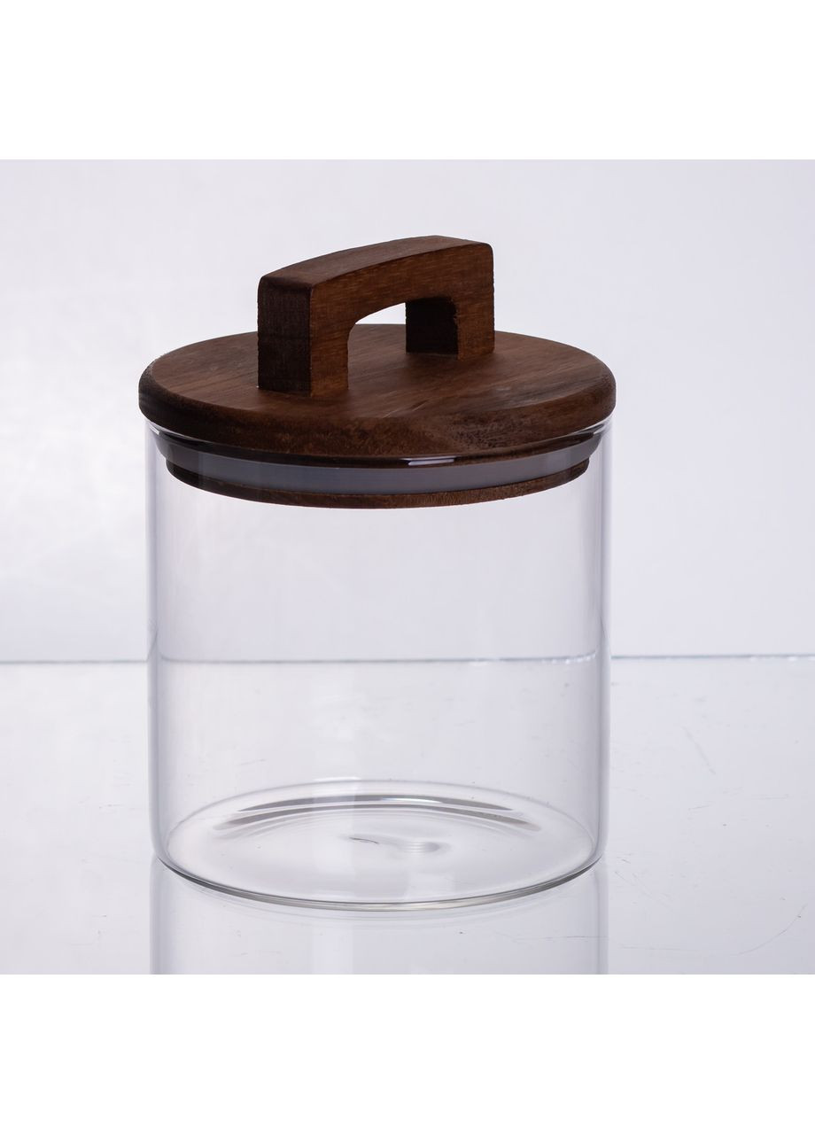 Баночка для сипучих продуктів з бамбуковою кришкою 700 мл 64486-64 (A-047308) Yiwu (369475201)
