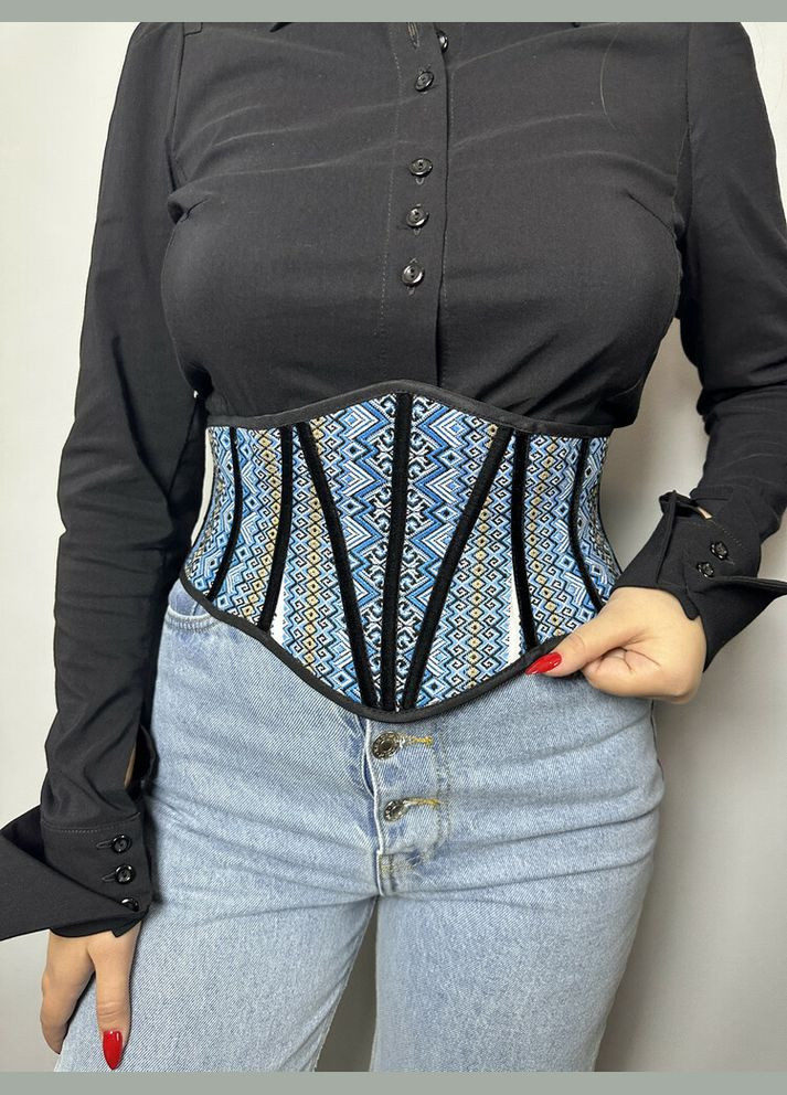 Корсет базовий жіночий чорний/ двосторонній MKGM107-4 Modna KAZKA (336933547)