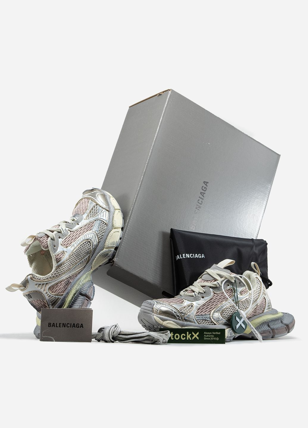 Кроссовки женские Balenciaga 3XL beige | Баленсиага 3ХЛ бежевые No Brand бежевые демисезоны (315761796)