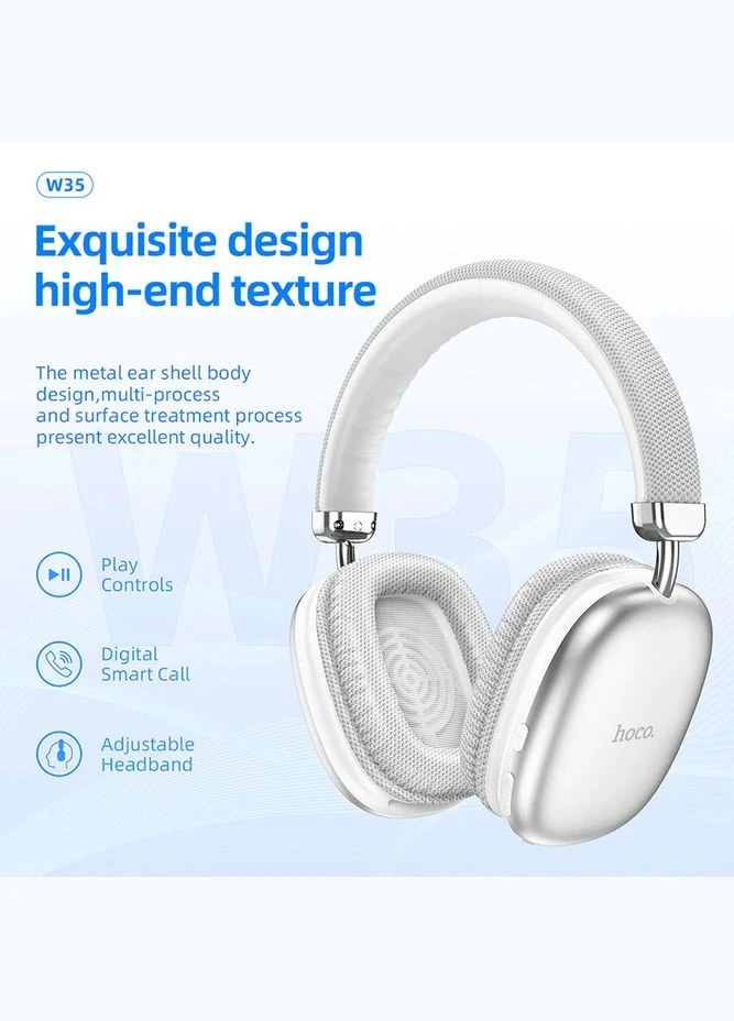 Навушники W35 Stereo Bluetooth Headphones (Silver) [74031] Hoco (399446615)