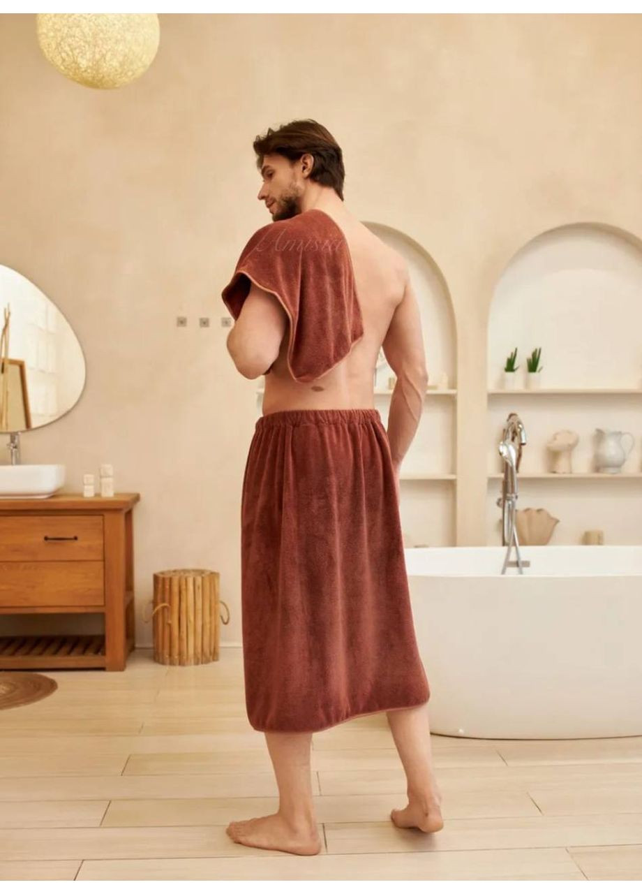 Мужской набор в сауну (Полотенце 35х70см+колт 80х150см) Mallory Home (361967360)