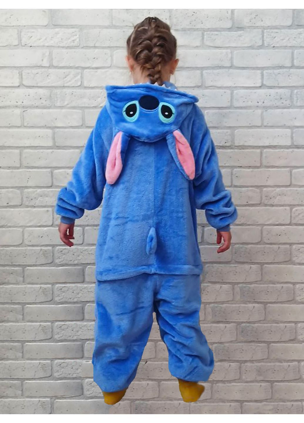 Дитячий кігурумі - піжама стич блакитний махровий No Brand (369722764)