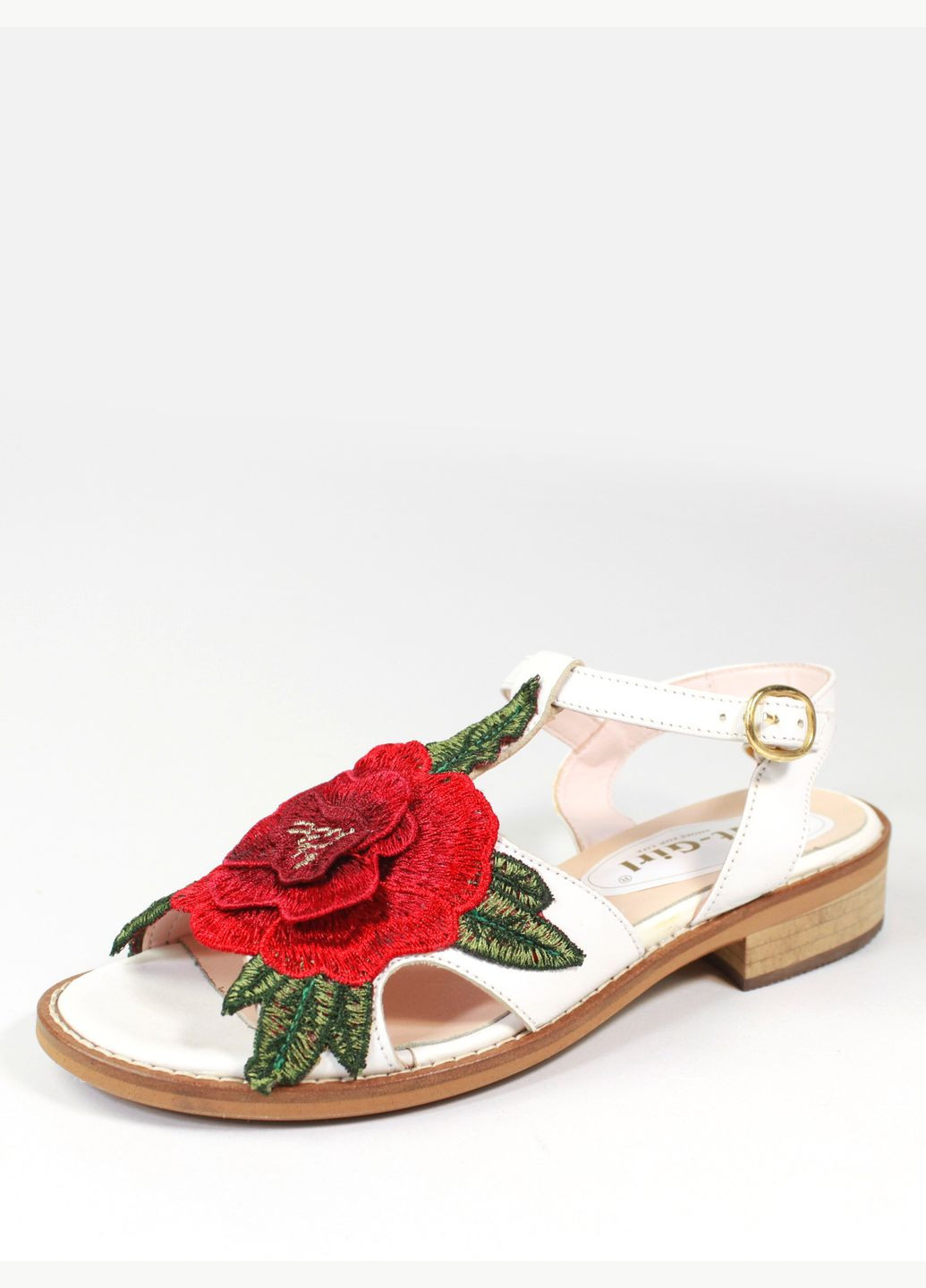 Жіночі сандалі з вишивкою у вигляді квітів It-Girl (329995887)