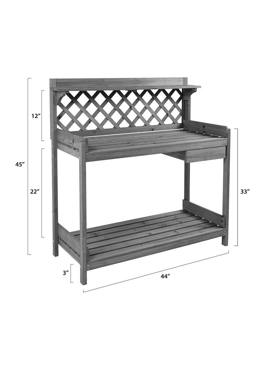 Робочий стіл садівника з дерева Арегуа капучино (РСД-000209) No Brand (328960980)