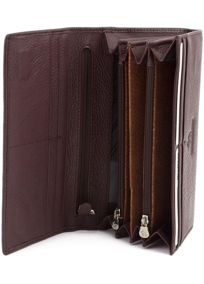 Коричневий шкіряний гаманець на магніті mc1413-9 Marco Coverna (303832058)