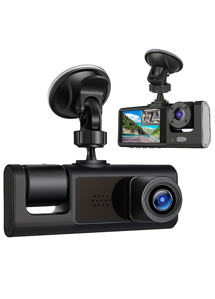 Відеореєстратор на 2 камери, HD 1080P, AB-0891 / Автомобільний відеореєстратор/Реєстратор у машину full (370625633)