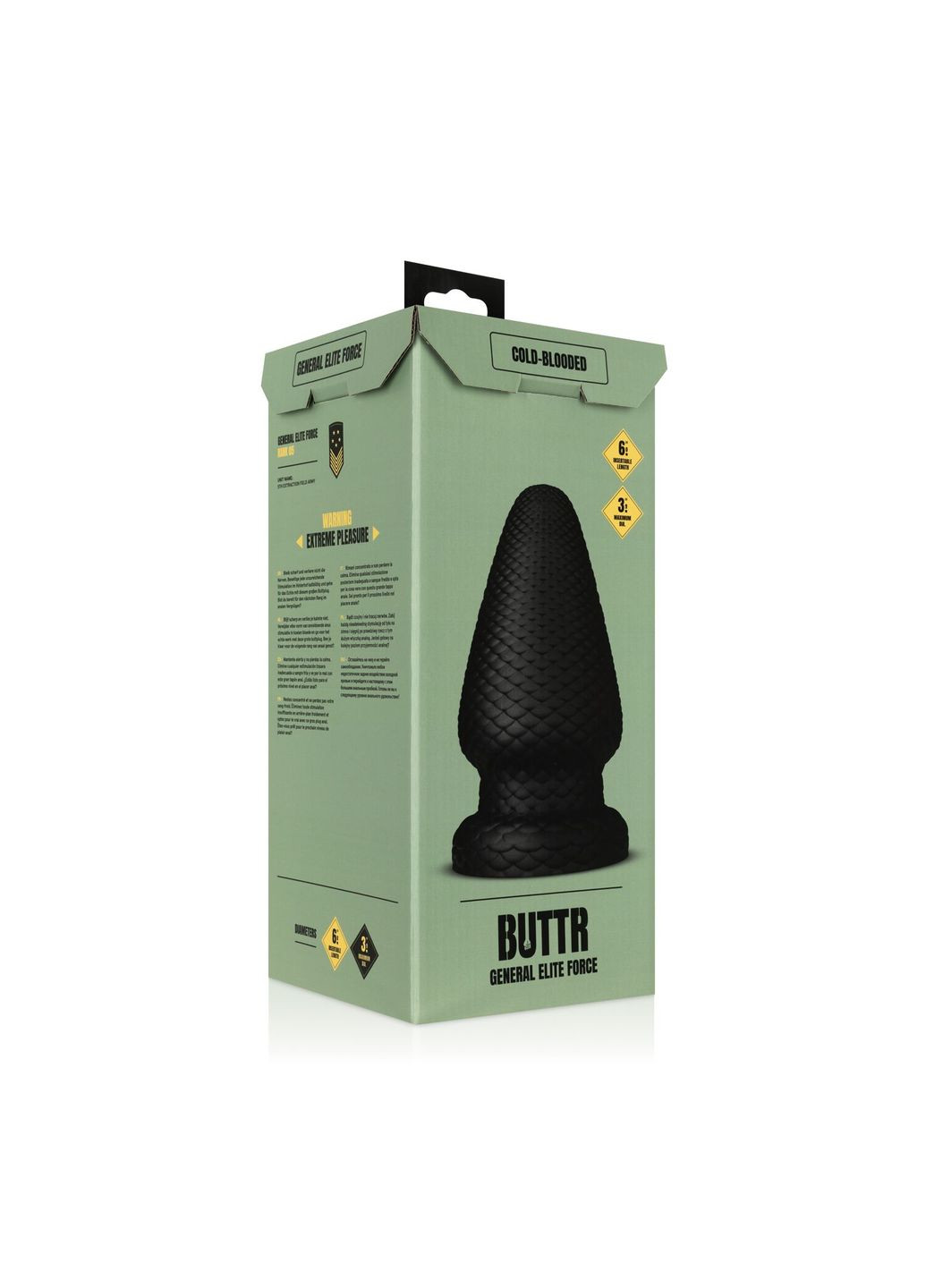 Анальна пробка Cold Blooded Scaled Butt Plug BUTTR (326601746)