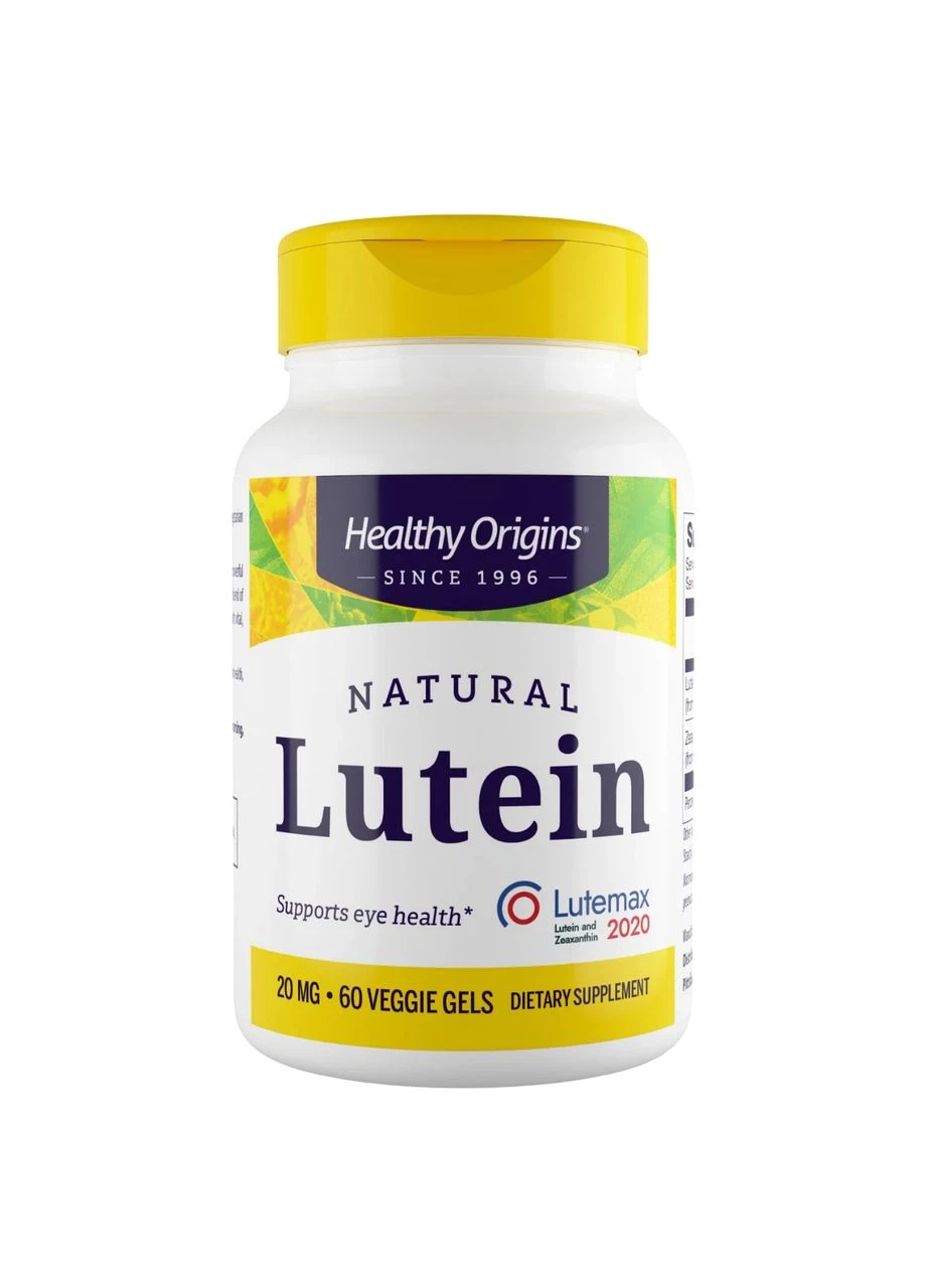Лютеин, Lutein,, Lutemax 2020 с зеаксантином для глаз, 20 мг, 60 вегетарианских гелевых капсул Healthy Origins (351384854)