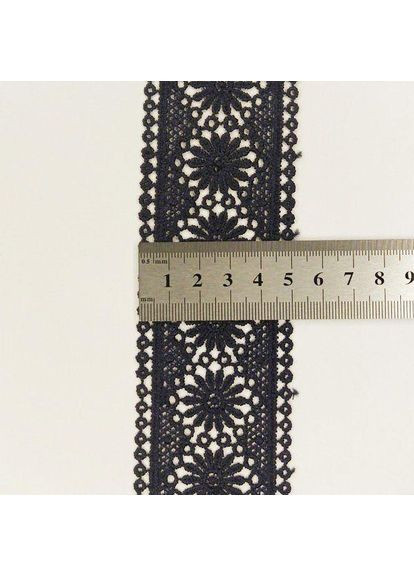 Кружево макраме 5 см (20 м) цвет-синий темный (20-Y10489-2) Plus-plus (352744709)