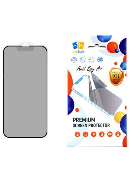 Скло захисне Anty Spy Apple iPhone 15 Plus (Black) (292936) Drobak Anty Spy Apple iPhone 15 Plus (Black) (366694858)