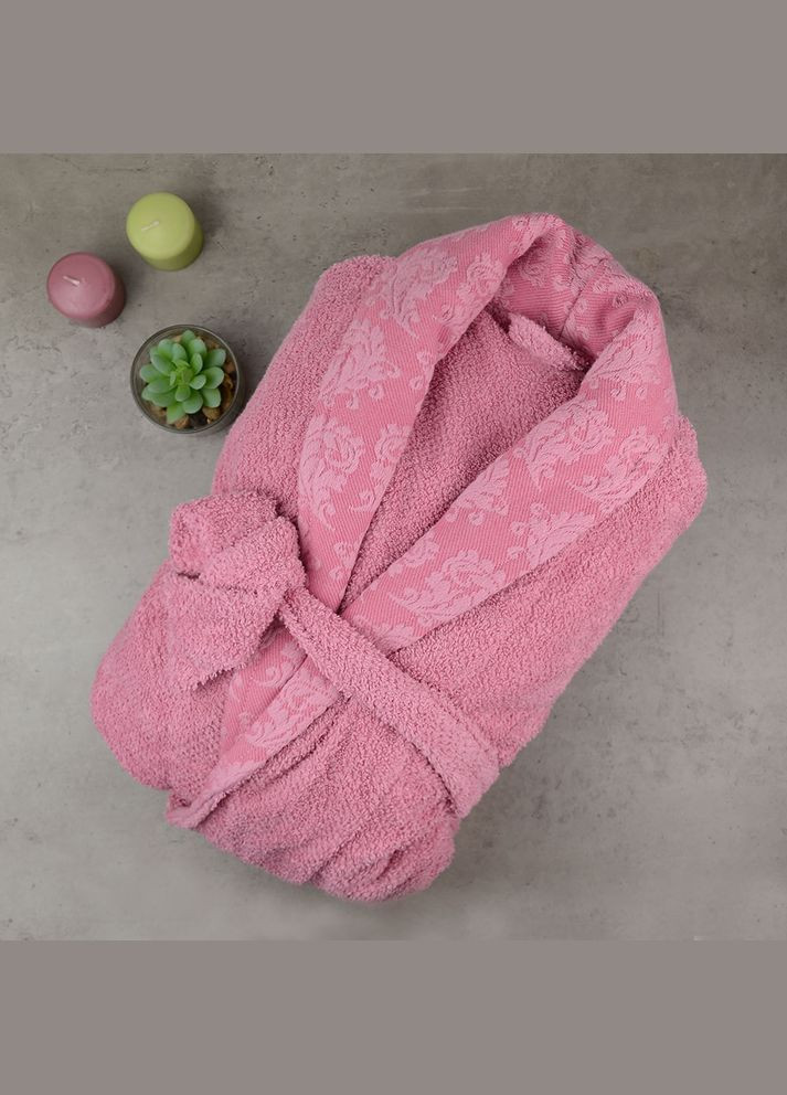 Махровый халат 100% хлопок 400 г/м2 (Розовый) GM Textile (264188708)