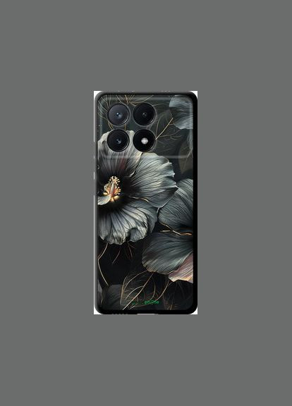 Чехол на Xiaomi Poco X6 PRO Черные цветы "6031b-3497-2448" Endorphone (348069221)