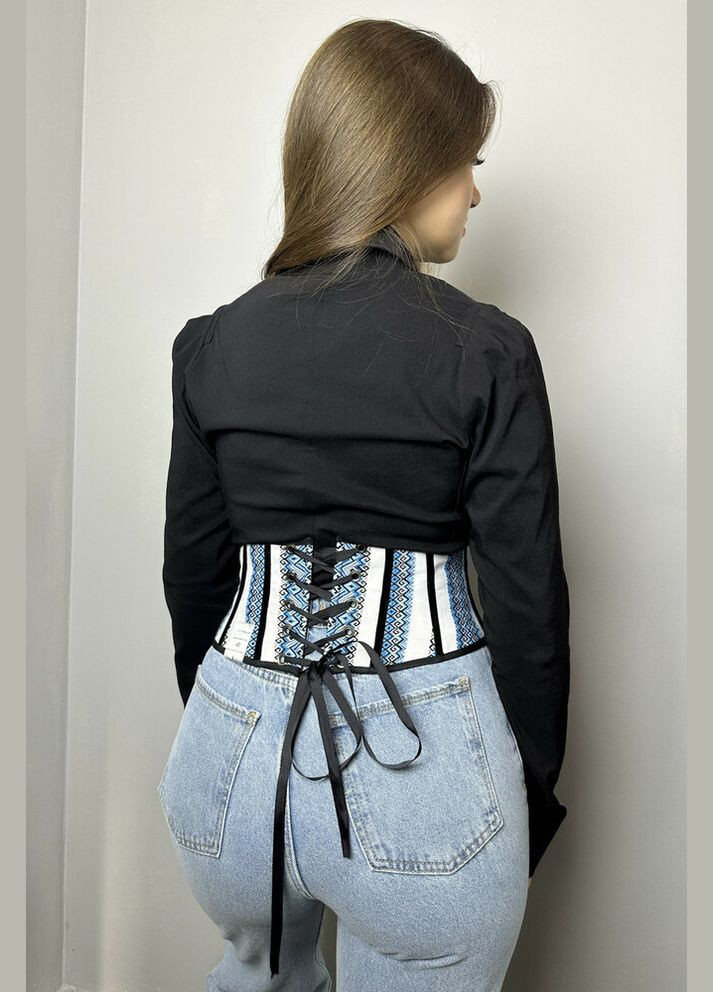 Корсет базовий жіночий чорний/ двосторонній MKGM107-4 Modna KAZKA (336933547)