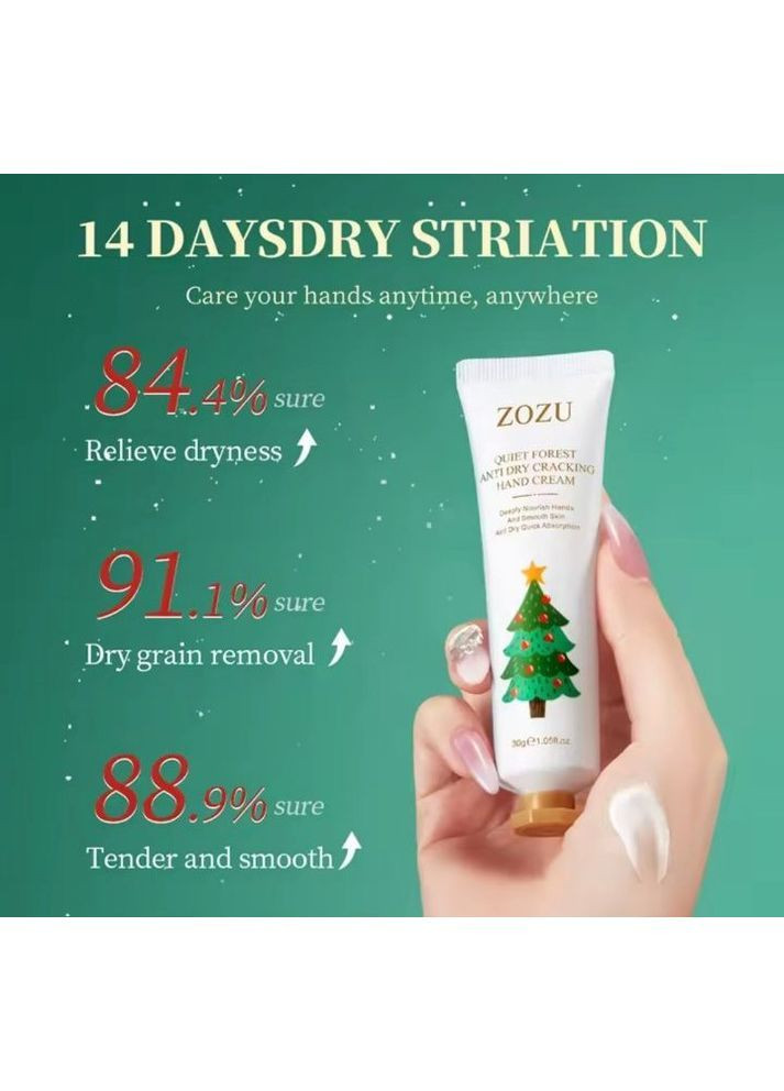 Подарунковий набір зволожуючих кремів Zozu для рук Merry Christmas 5 штук х 30г No Brand (366672501)