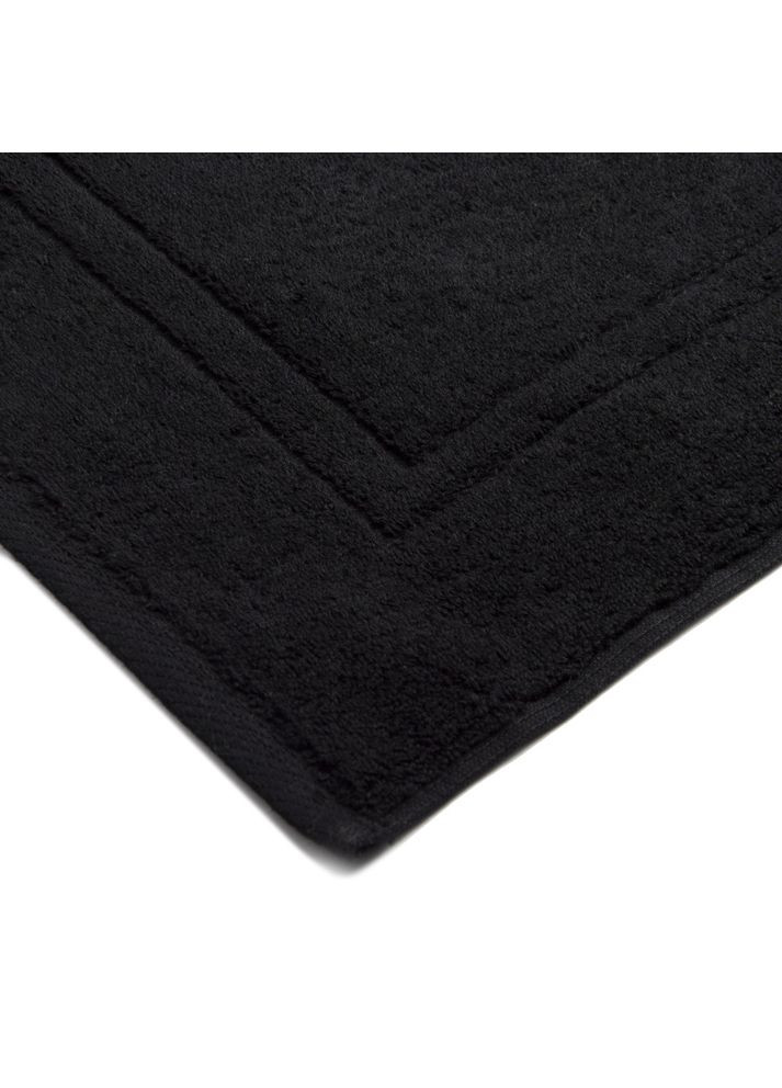 IDEIA килимок для ніг і ванної кімнати 50х70 см бавовна жакард з ніжками пл 700 г/м2 чорний чорний виробництво - Узбекистан