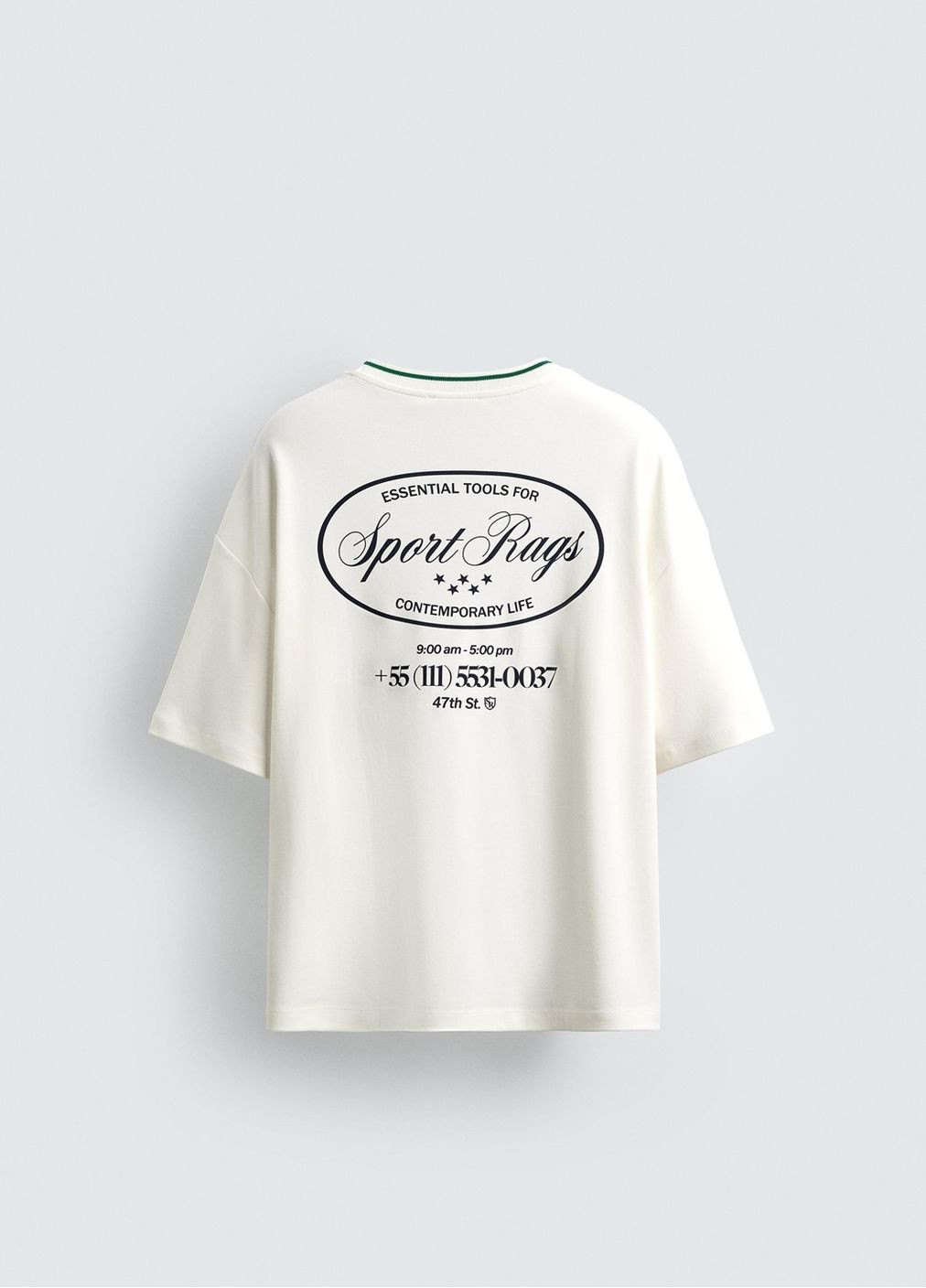 Комбинированная футболка Zara