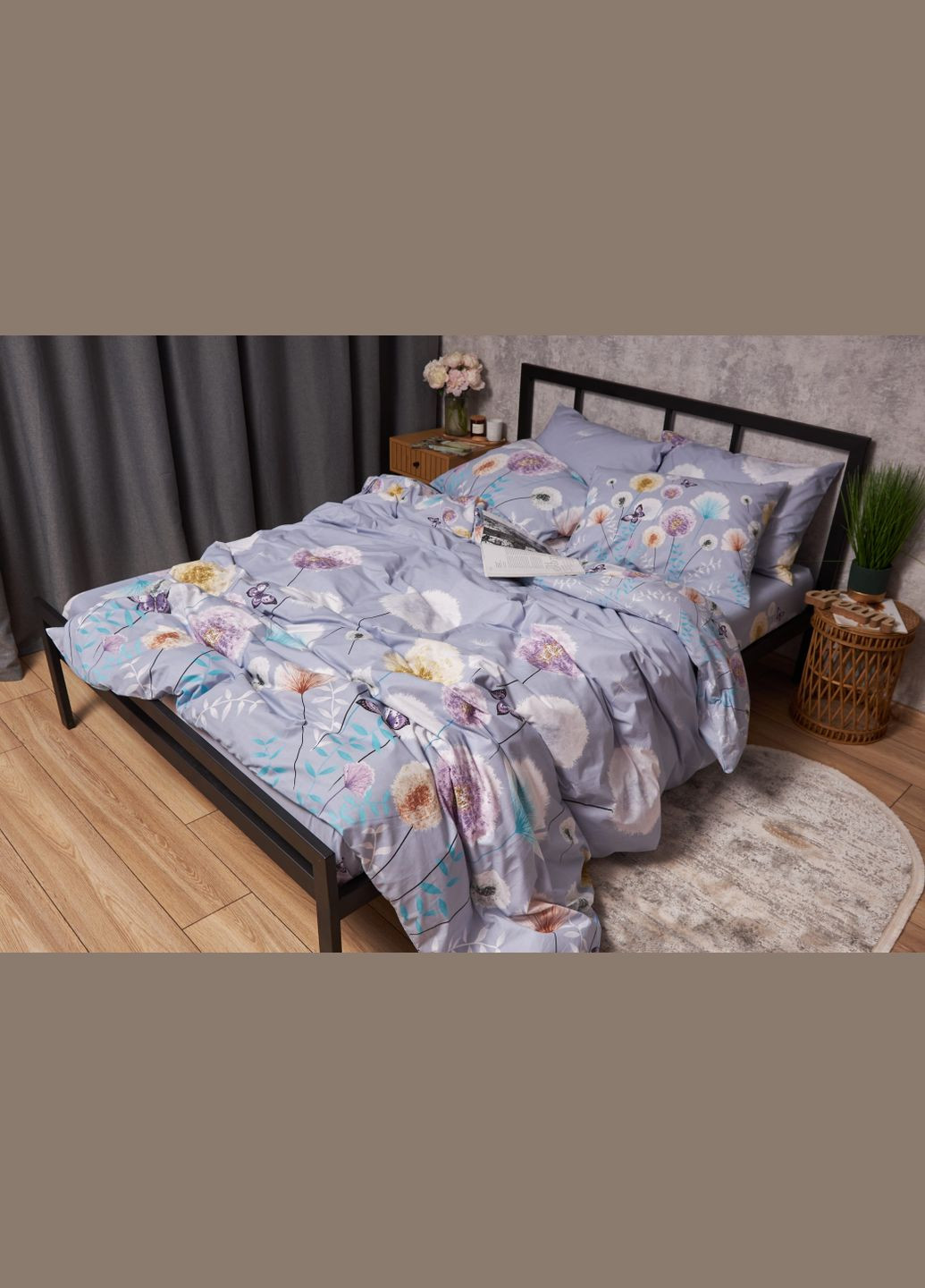 Комплект постільної білизни Бязь Gold Люкс «» Сімейний 143х210х2 наволочки 2х70х70 (MS-820005592) Moon&Star Dandelion Dreams (302973779)