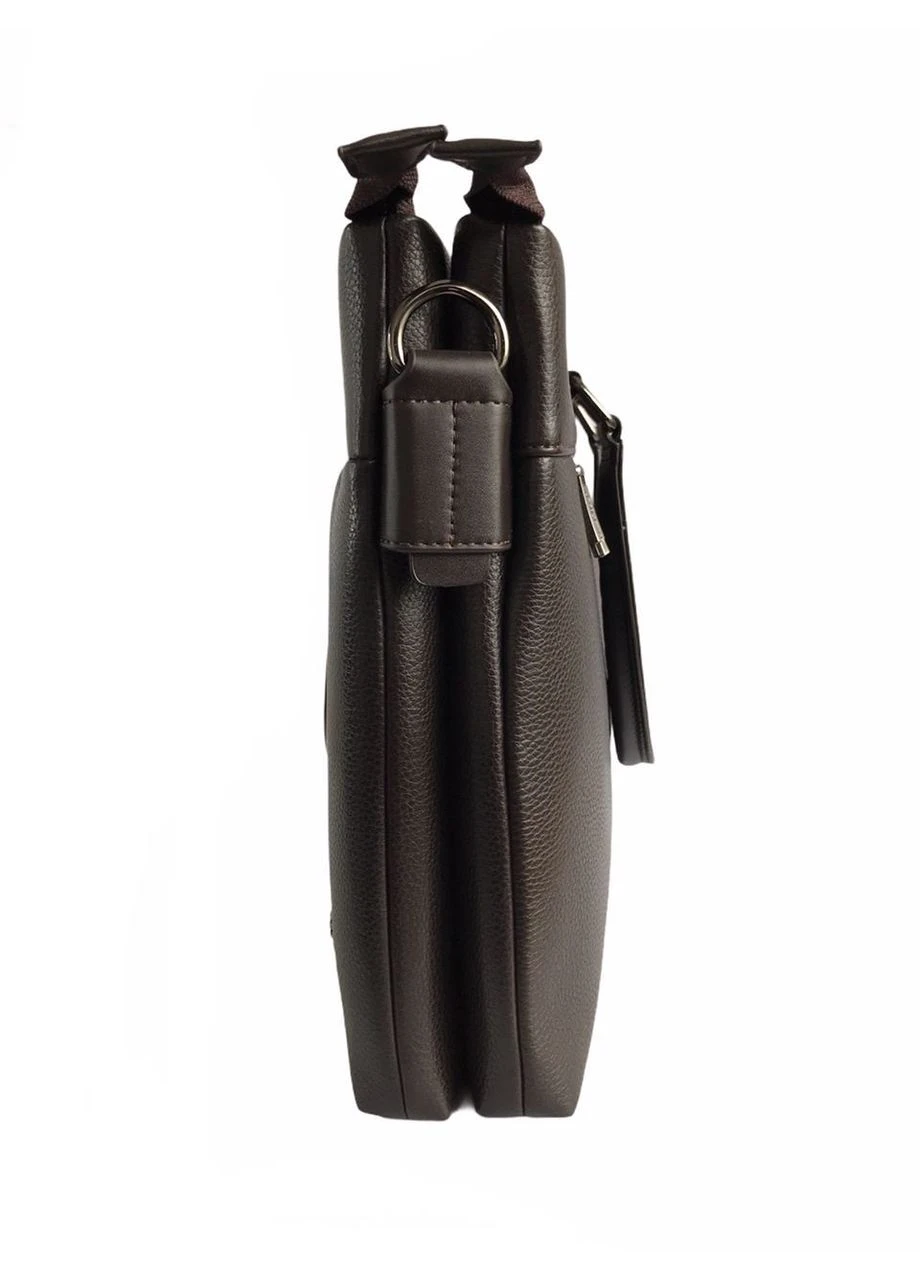 Чоловіча сумка з еко-шкіри Bradford 8912-5 коричнева 38 х 29 х 5 No Brand (371681920)