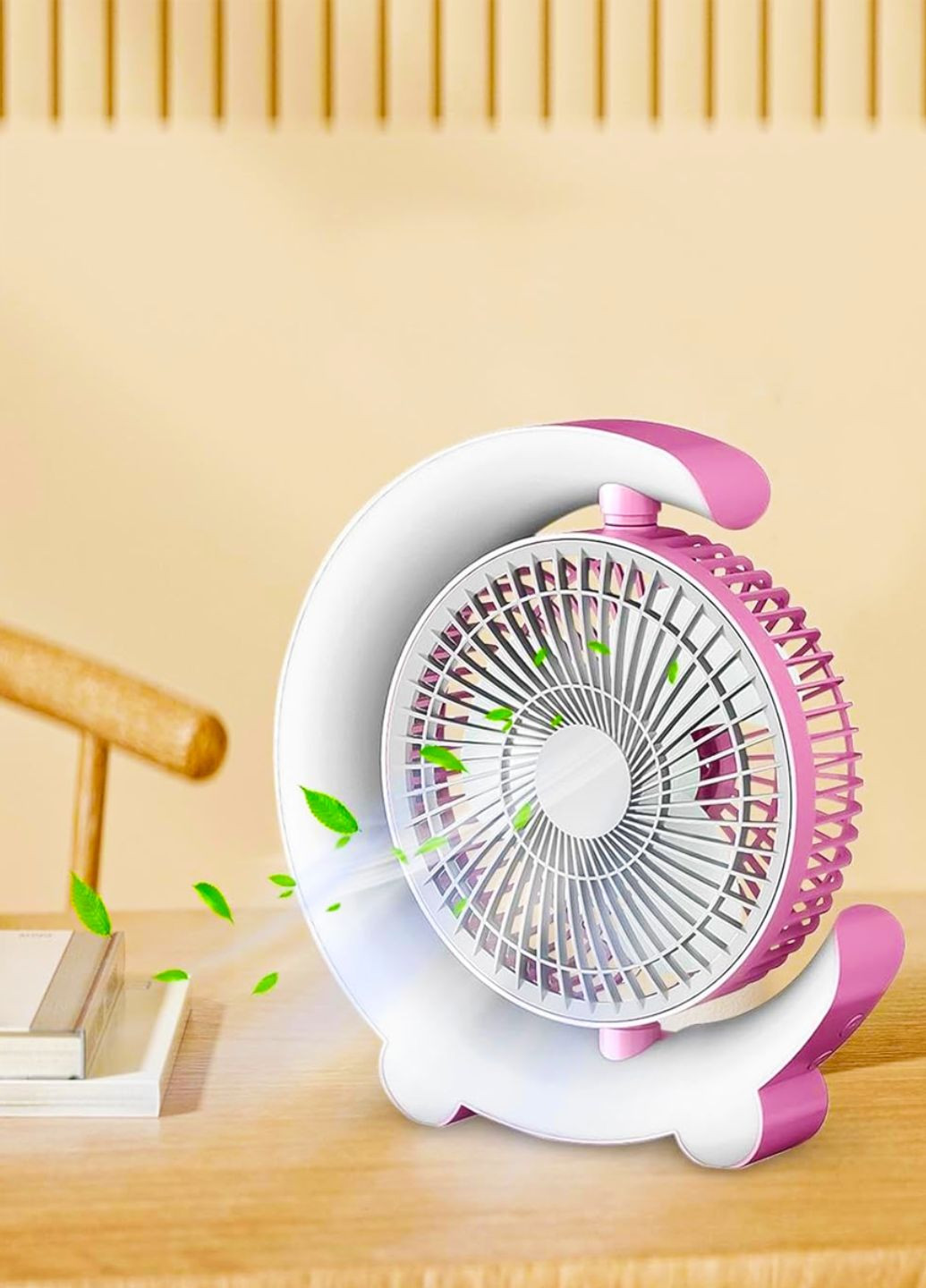 Бесшумный настольный вентилятор с цветной RGB подсветкой Allthings (362219732)