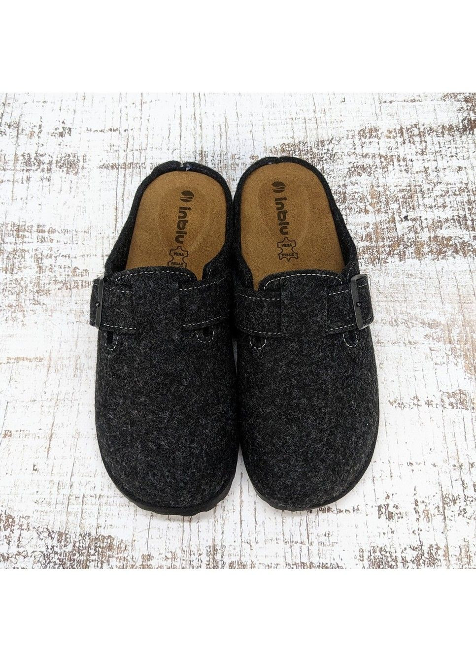 Тапочки чоловічі фетрові із закритим носком та ортопедичною устілкою Inblu (344468113)