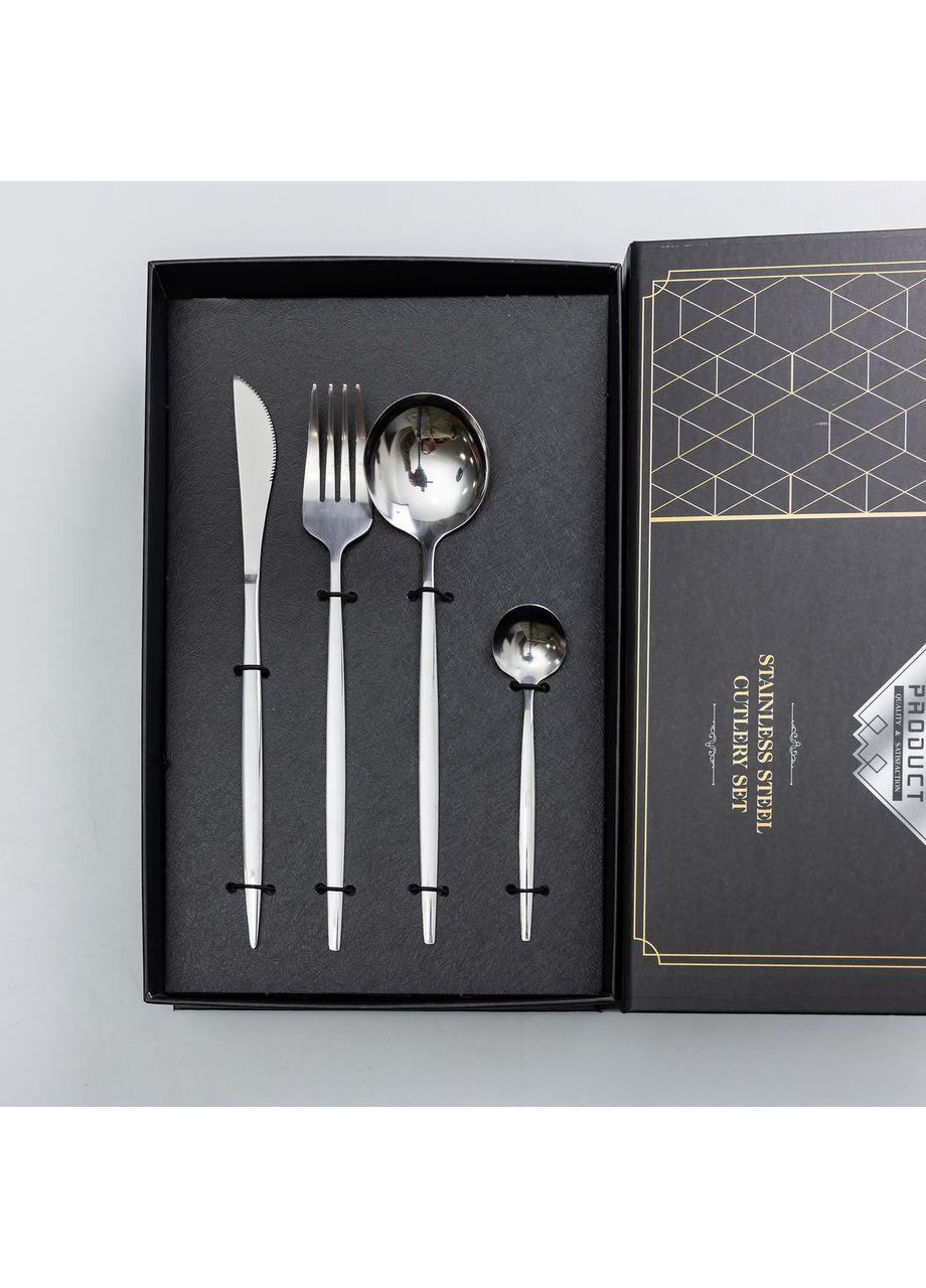 Набір столових приборів 24 предмети набір ложок виделок і ножів на 6 персон Yiwu (360454801)