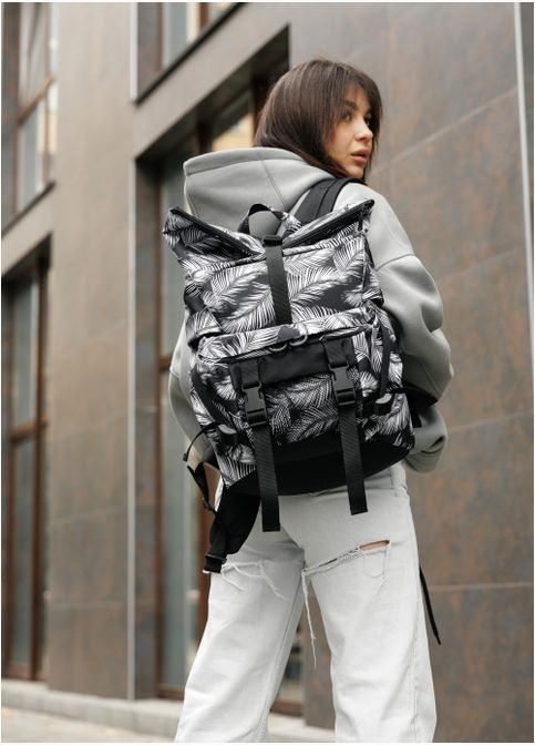 Рюкзак рол RollTop Double принт "Palm" Sambag (302519221)