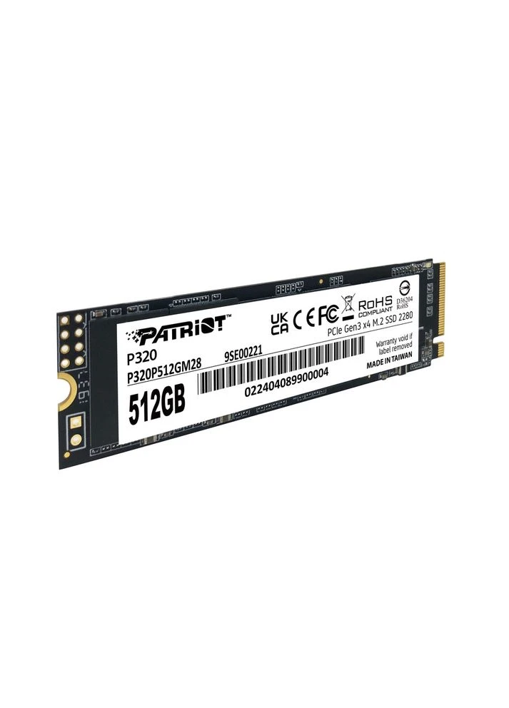 Накопичувач SSD M.2 P320 512GB NVMe 2280 Gen3.0 x4 3D TLC Patriot (389298391)