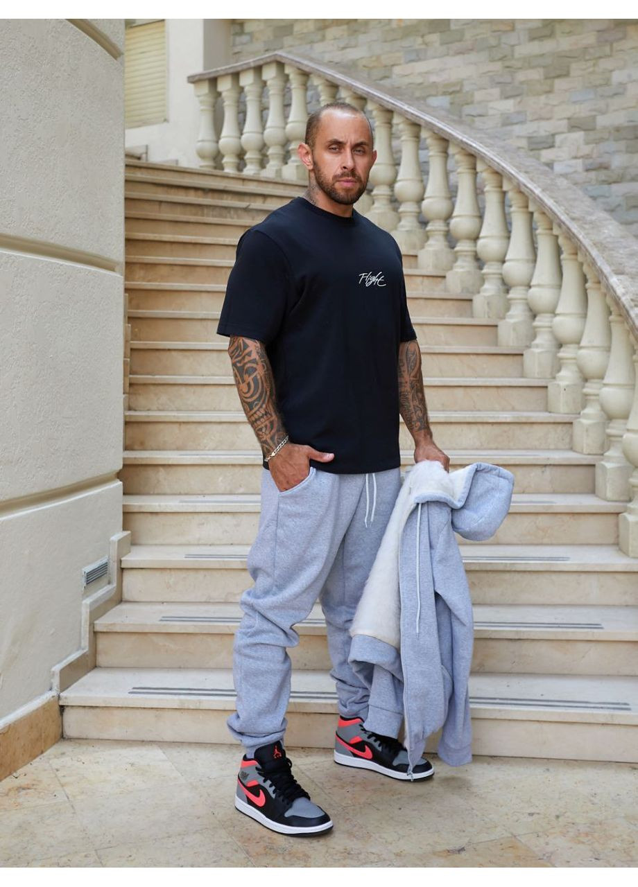 Мужской утепленный костюм из тринитки на флисе — ЗАМЕРЫ В ОПИСАНИИ Vione (370655202)