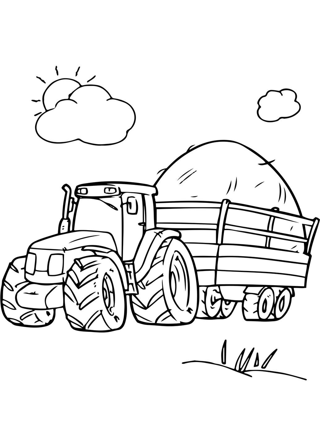 Набор для росписи по контурам Тракторец 25x25 см (КА-079) Riviera Blanca (303135528)