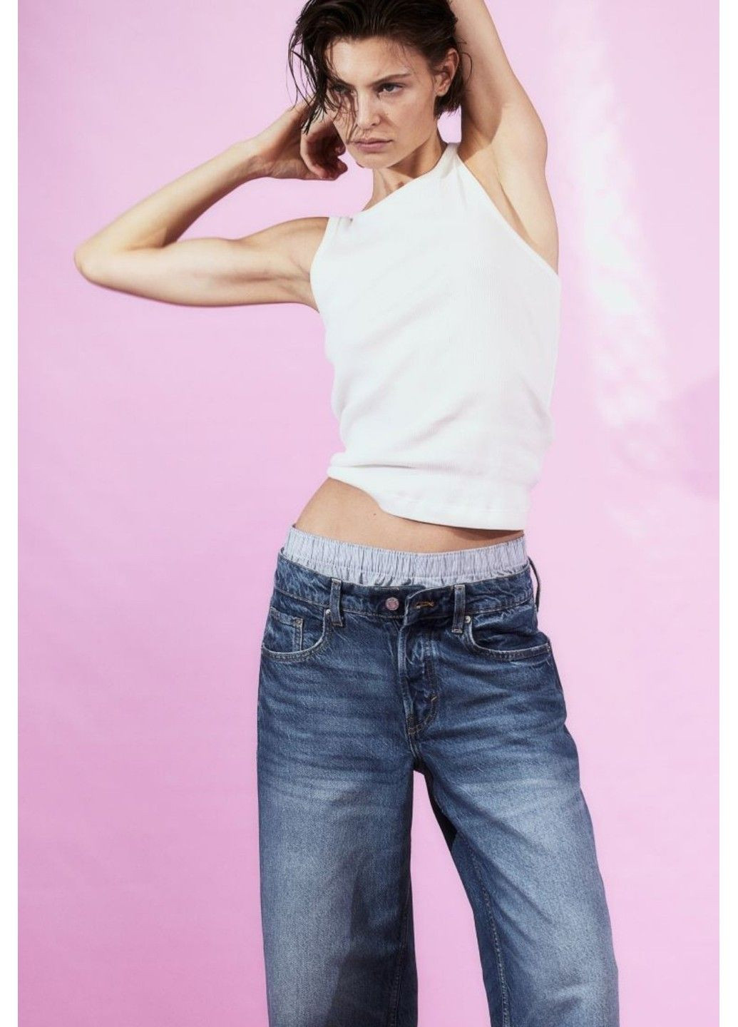 Жіночі мішкуваті джинси 90-х Н&М (56854) W34 Сині H&M - (288838904)